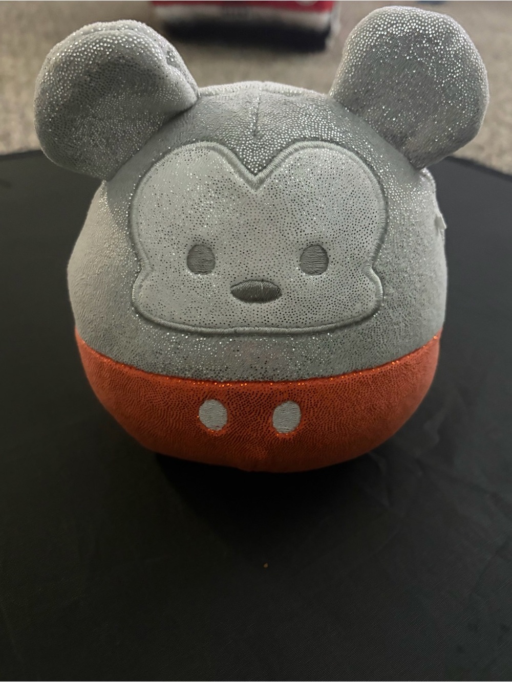 Disney 100 Silver Metallic Mickey Mouse 5" Plush Squishmallow NWOT
